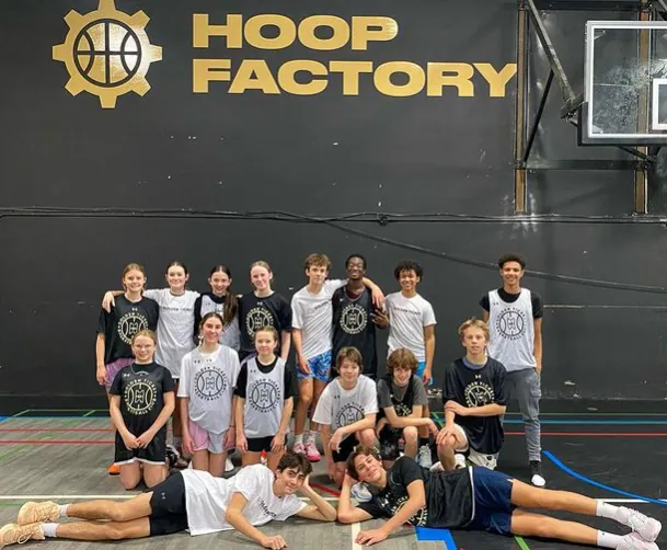 Holy Rosary High Performance Basketball Academy group photo